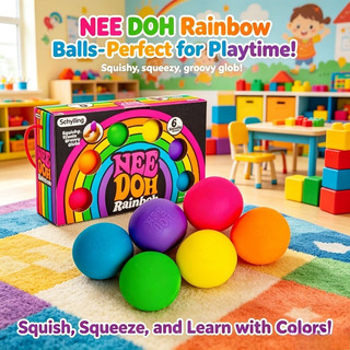 6 Màu Bóng Căng Thẳng Squishy, Đồ Chơi Bóp Mềm Không Độc Hại Cho Trẻ Em & Người Lớn