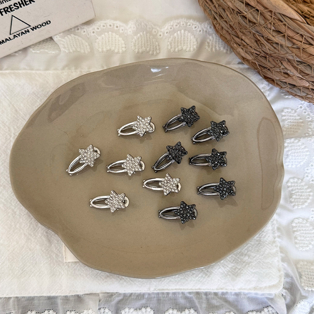 Kẹp tóc ngôi sao kim cương giả tinh tế Kẹp tóc Mini dành cho nữ