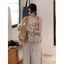 Mùa Hè 2026 Phong Cách Mới Hàn Quốc Retro Hoa Sling Áo Sơ Mi Nhỏ Nữ Phong Cách Kỳ Nghỉ Ngọt Ngào Dễ Thương Top
