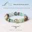 Vòng tay Aquamarine Hydrating Vòng tay pha lê màu xanh tự nhiên Citrine Nữ Benming Năm Vòng tay Cặp đôi Cùng phong cách