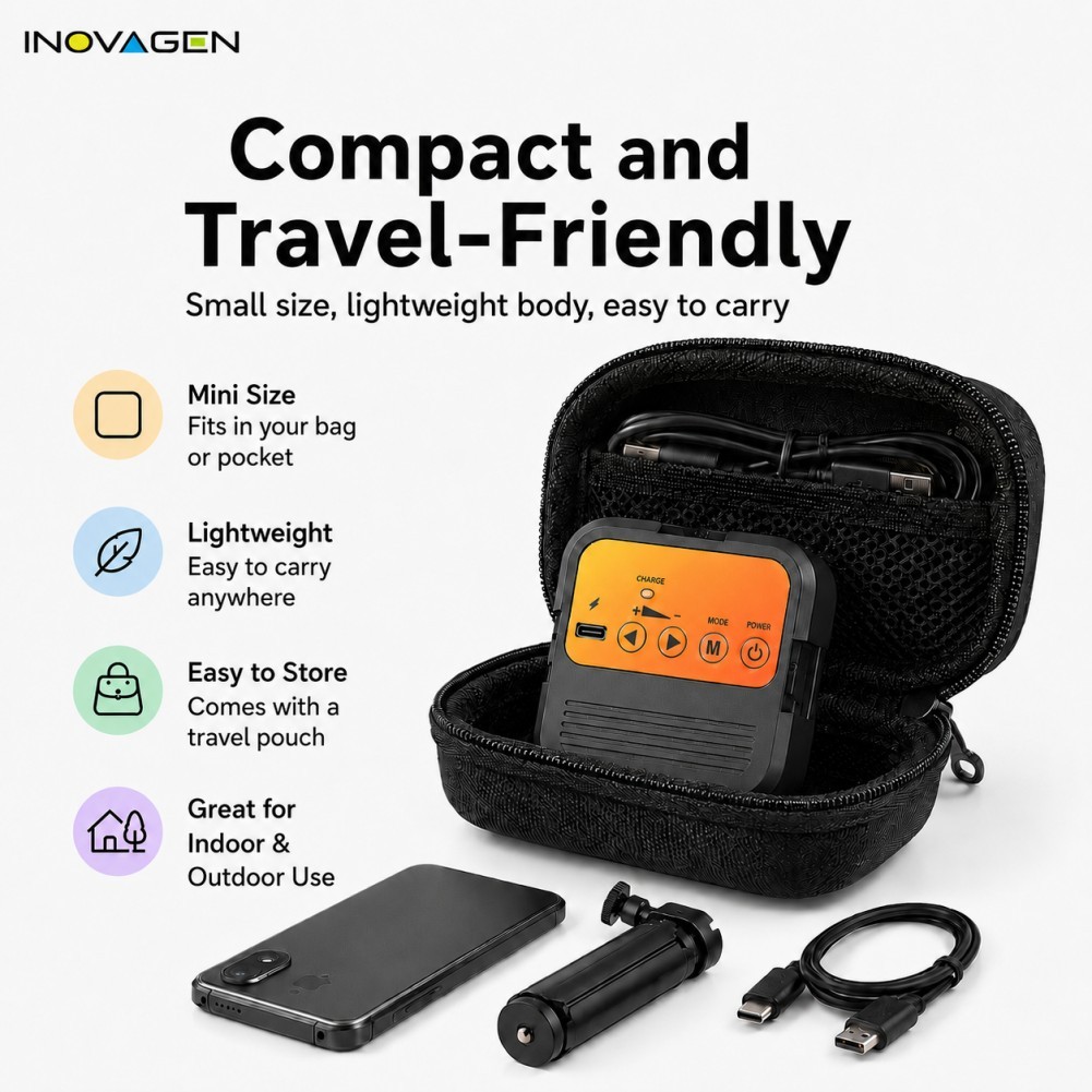 INOVAGEN Mini LED Fill Light 6500K Camera Di Động Đèn Video Cho Vlog TikTok Phát Trực Tiếp Chụp Ảnh Điện Thoại DSLR