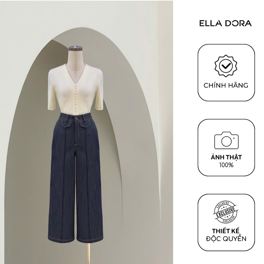 Đồng giá quần công sở nữ ELLA DORA dáng gọn dễ mặc hằng ngày 3 màu XANH/ĐEN/XÁM/ [M299K]