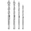 Bộ 4 Mũi Khoan Đầu Răng Cưa Cao Cấp Đa Năng, Khoan Gạch Men, Đá, Bê Tông Phi 6 8 10 12mm Chất Lượng.