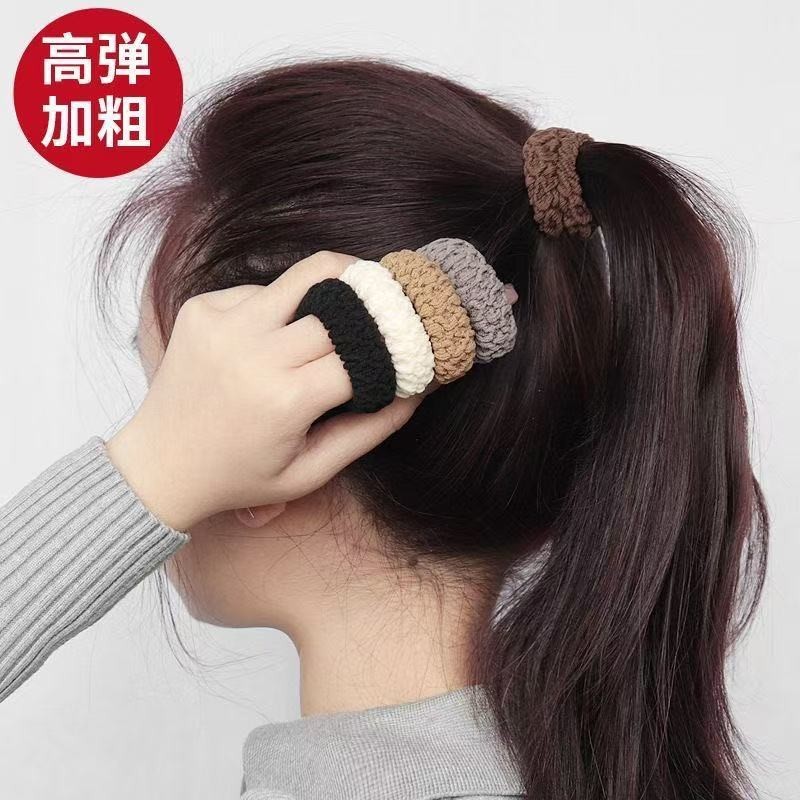 Dây Buộc Tóc Độ Đàn Hồi Cao Bền Đẹp Đuôi Ngựa Cố Định Dụng Cụ Tiện Dụng Đầu Dây Da Phụ Kiện Tóc Dày Mở Rộng Dây Buộc Tóc Giá 6.5 66OF