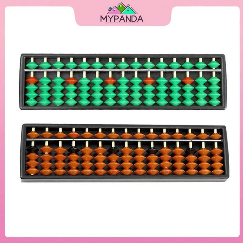 MYPANDA 1 Dụng Cụ Học Toán Cho Trẻ Em Di Động Trung Quốc 15 Chữ Số Cột Bàn Tính Số Học Soroban Tính Toán.