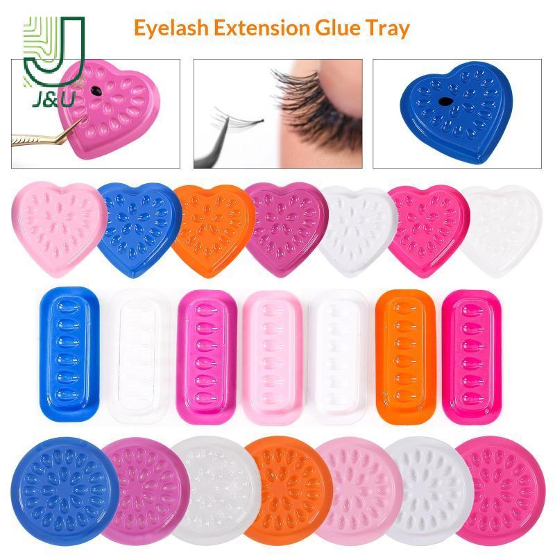 [J & U-T] Đế keo nối dài mi 100 miếng dán Pallet dùng một lần cho ứng dụng lông mi Làm sạch chuyên nghiệp Không chứa cặn