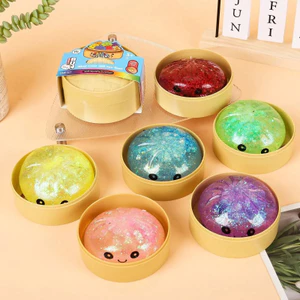 Sống Động Thực Tế Maltose Hấp Bun Bóp Đồ Chơi Với Máy Hấp Nhỏ Mịn Mềm Mại Chậm Phục Hồi Chống Căng Thẳng Fidget Đồ Chơi Hộp Văn Phòng Phẩm Trang Trí Máy Tính Để Bàn Nhà
