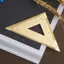 Thước đồng thau cổ điển 13cm Cân đo kép Đồng đánh dấu trang để sử dụng sáng tạo