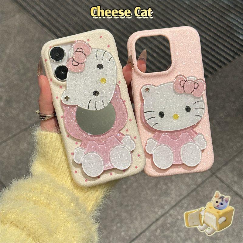 Giá đỡ điện thoại gương Kitty lấp lánh phù hợp với mọi dòng điện thoại