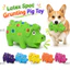 CAST Pig Squeaky Dog Toy, Đồ chơi lợn xẻ vết cao su tương tác mềm, Đồ chơi nhai chó 4in bằng cao su bền bỉ ngộ nghĩnh cho chó nhỏ vừa lớn