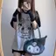 Phong cách mới Châu Á Mèo con in hình Raglan tay ngắn hai chiều Anime dáng rộng cổ tròn
