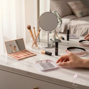 Manga Phong Cách Lông Mi Giả 9-11mm C Curl Sợi Tổng Hợp Màu Đen Nhẹ Thoải Mái Cho Trang Điểm Tiệc Hàng Ngày