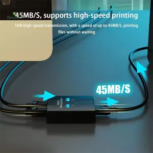 Hub USB2.0 2 cổng chia máy in/ổ đĩa cho 2 thiết bị, 1 đầu ra, mã H9S3 mới