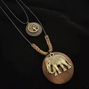 Vòng Cổ Vải Không Kim Loại Vòng Cổ Vải Không Kim Loại Vòng Cổ Phong Cách Dân Tộc Dài Retro Phù Hợp Với 6.8
