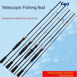 Cần thủy tinh carbon CQCJ, Cần câu 2 phần ML Power, Chiều dài 1,8m hiệu suất cao Chiều dài 1,65m Sợi carbon Cần câu siêu chắc Thể thao ngoài trời