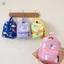 Ba lô mẫu giáo họa tiết hoạt hình cho bé gái - Dung tích nhẹ màu vàng tím xanh hồng