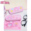 2026 Vỏ kính mắt da di động họa tiết hoạt hình Kuromi và My Melody mới dành cho trẻ em