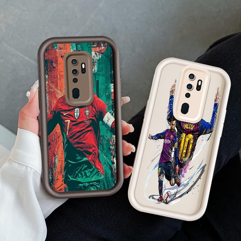 Ốp Cho OPPO A9 2020 A5 2020 A11 Ốp Điện Thoại Mềm Silicon Hoạt Hình TPU World Cup Messi Cristiano Ronaldo Angel Eye Ốp Lưng Chống Sốc