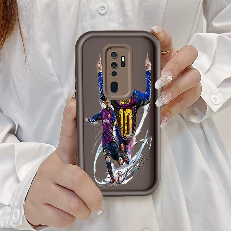Ốp Cho OPPO A9 2020 A5 2020 A11 Ốp Điện Thoại Mềm Silicon Hoạt Hình TPU World Cup Messi Cristiano Ronaldo Angel Eye Ốp Lưng Chống Sốc
