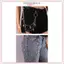 JRP Lớp Punk Dây Xích Trên Quần Jean Nữ Kim Loại Móc Chìa Khóa Thắt Lưng Dây Xích Trang Sức Phụ Kiện Quần Móc Khóa JRP