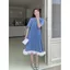 Đầm ren cỡ lớn Giảm tuổi ngọt ngào Váy mỏng hơn trông sang trọng hơn
