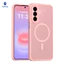 ốp lưng Sản phẩm mới phù hợp với vỏ điện thoại di động hút từ tính mờ Galaxy A27 A37 cảm giác da PC + TPU chống rơi lỗ mịn bảo vệ