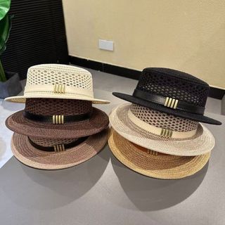 Cũ Phong Cách Tiền Rỗng Flat Top Mũ Nữ Mùa Hè Retro Đi Biển Chống Nắng Kỳ Nghỉ Mũ Chống Nắng Thoáng Khí Tất Cả Trận Đấu Mũ Rơm 2026-6-8