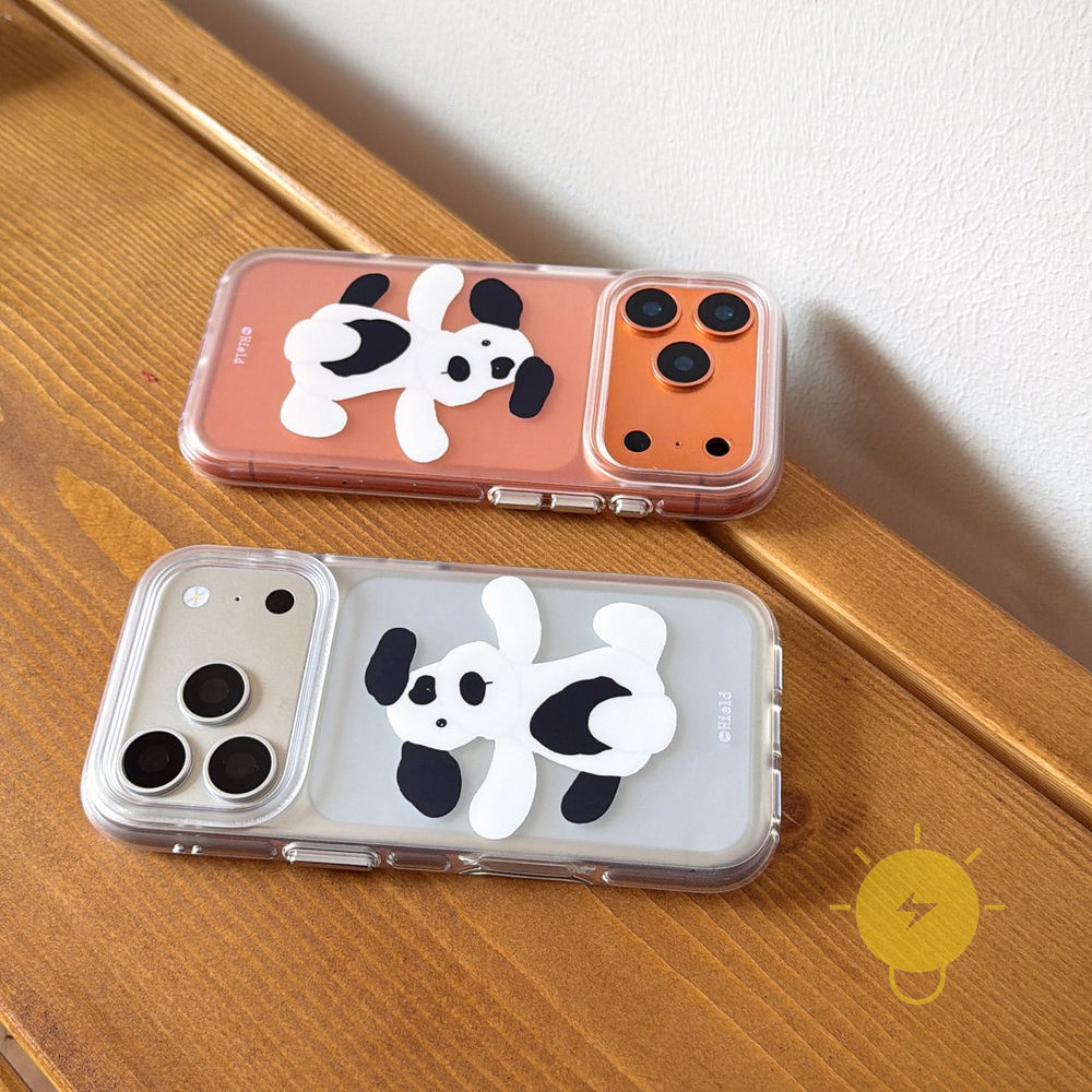 Phone Case For iPhone 17 Pro Max 16 15 14 13 TPU Transparent Dog Air Bag Air Bag Aesthetic Korean Cute