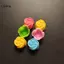 LUImo 10 Cái / lốc 3cm Thiết Kế Hoa Khác Nhau Khuôn Bánh Silicon Sô Cô La Pudding Khuôn Đá Cupcake Dụng Cụ Nướng Bánh DIY Mini Xà Phòng Khuôn SBS