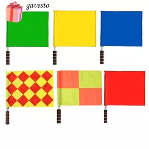 Cờ GAVESTO Linesman, Cờ trọng tài chống nước nhiều màu, Chuyên nghiệp chất lượng cao với tay cầm bọt biển Phát hành cờ Bóng chuyền Đồ dùng bóng đá