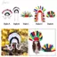 Mũ đội đầu lông vũ Mũ đội đầu Ấn Độ cho Halloween Carnival Cosplay