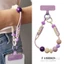 Dây Xích Điện Thoại Di Động Bóng Đơn Giản Đính Hạt Túi Móc Khóa Dây Nữ Phong Cách Ngắn Mạnh Mẽ Bền Ngoài Trời Leo Núi Du Lịch