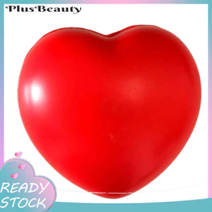< Pluscloth > Quả bóng trái tim tình yêu ngộ nghĩnh Mềm mại Giảm căng thẳng tăng chậm Gag Bóp đồ chơi trẻ em