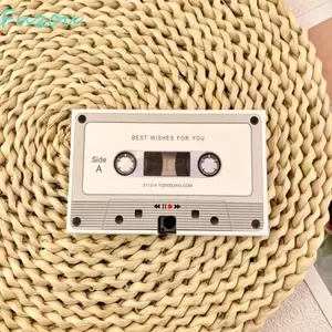 Băng ghi tin nhắn bằng giọng nói FUJIOU, Cassette ghi âm tin nhắn độc đáo thanh lịch, Hoạt động đơn giản Phong cách Handmade Thiệp chúc mừng kỷ niệm