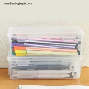 VFZ 1PC Dung Tích Lớn Hộp Đựng Bút Chì Chất Liệu PP Trong Suốt Hộp Bút Chì Staable Đồ Dùng Văn Phòng Lưu Trữ Hộp Sắp Xếp OTE