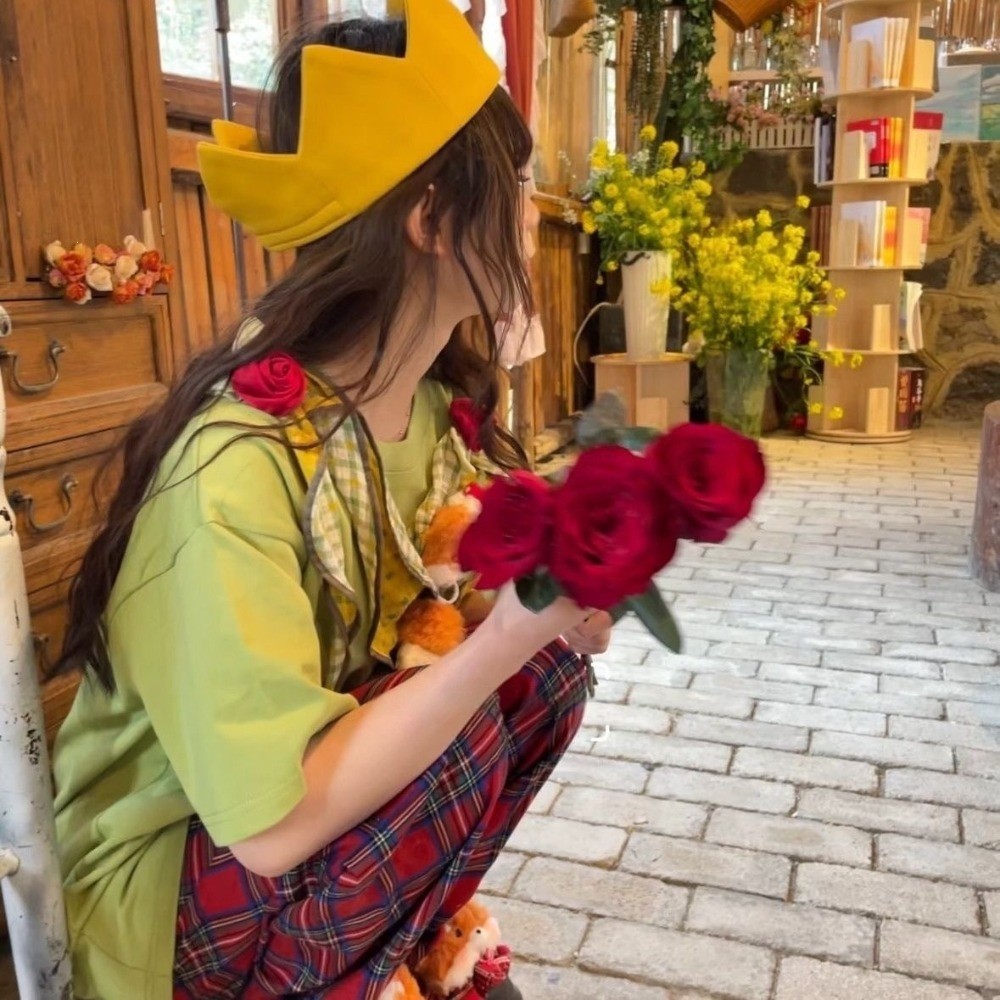 Hululu / Phong Cách Mới Vương Miện Vàng Dễ Thương Nam Cô Gái Hình Trái Tim Đạo Cụ Sinh Nhật Phụ Kiện