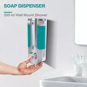 Banheiro Doméstico 350ml Mão Sabão Shampoo Dispensador De Montagem Na Parede Chuveiro Dispensadores Líquidos Recipientes