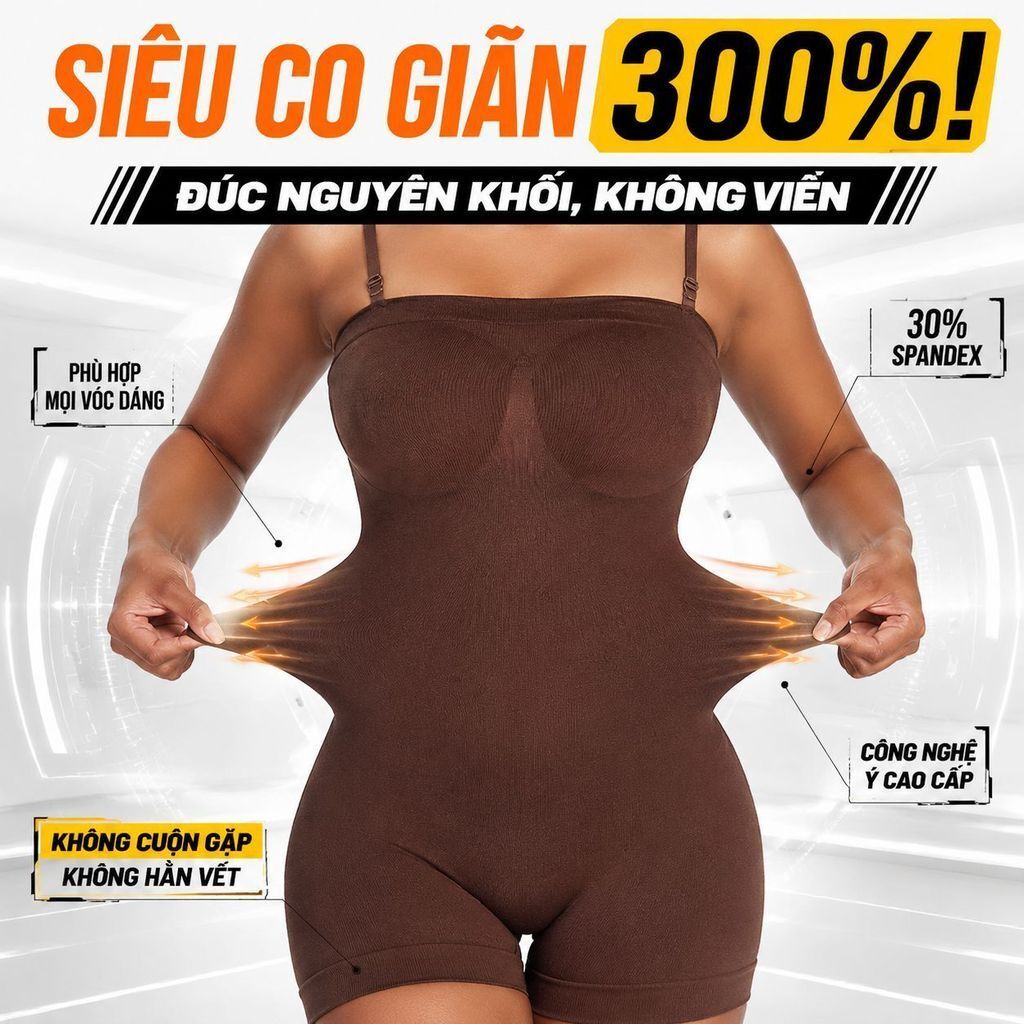 🔥Giá sốc🔥Bodysuit ôm dáng cạp cao | Bodysuit định hình gen bụng |Bodysuit siết eo phong cách Mỹ | Đồ lót định hình