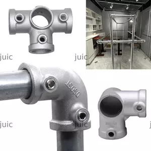 Chốt khung JUIC, Thép hợp kim nhôm 1\ 2 '' / 3\ 4 "/ 1 '' Đầu nối lắp ống, Khuỷu tay DIY Khóa cố định Ống nối ống tròn