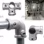 Chốt khung JUIC, Thép hợp kim nhôm 1\ 2 '' / 3\ 4 "/ 1 '' Đầu nối lắp ống, Khuỷu tay DIY Khóa cố định Ống nối ống tròn