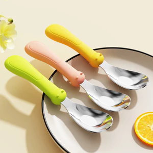 Thìa phôi bằng thép không gỉ 316L Huấn luyện cho bé Muỗng thực phẩm bổ sung Z8UL