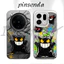 Ốp điện thoại cứng mờ “Graffiti Gengar ” cho Oppo Find X9 Ultra X9 Pro X8 Pro X7 Ultra Reno 15F 14F 13F 12F / Vỏ Oppo chống sốc viền mềm