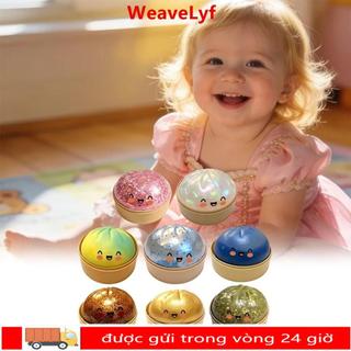 WEAVELYF Bánh bao Đồ chơi Squishy, Bò nhồi bông hấp lấp lánh có khả năng phục hồi chậm Squishy Pinch Le, Quà tặng Fidget mềm với đồ chơi Squishy hấp để giảm lo âu căng thẳng