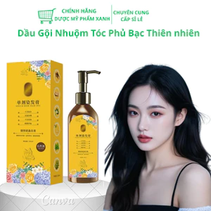 Dầu gôị nhuộm tóc thực vật tự nhiên không làm hỏng tóc. nhuộm tóc thảo dược giảm tóc bạc và giúp tóc chắc khỏe