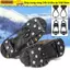 SUNKISSD 1 Đôi Giày Crampons, Chống Trơn Trượt Đa Năng Ice Gripper Spike, Spike 5 / 8 Răng Spike Grips Cleats Mùa Đông Ngoài Trời