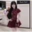 ĐẦM REN HOA ĐÍNH NÚT NGỌC FORM XOÈ BYJOLIE