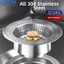<cosyh>Sink Strainer Stainless Steel Drain Filter and Stopper for Various Kitchen Sinks