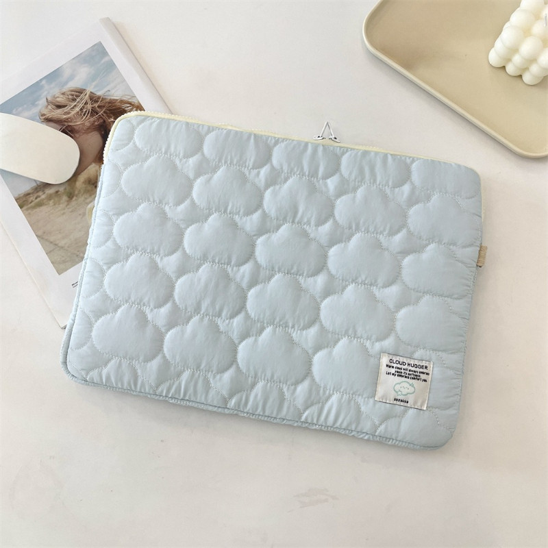 Túi Đựng Laptop Họa Tiết Đám Mây Màu Pastel,Lót Nhung Dày,Chống Sốc,13-14/15 Inch