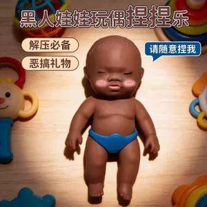 Cùng Phong Cách Natasha Giải Nén Lòng Bàn Tay Búp Bê Đen Màu Da Búp Bê Giải Nén Nhỏ Đen Búp Bê Phong Cách 5.21