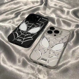 Mặt nạ nhện trắng Trường hợp iPhone 1715 phù hợp 16P Mới 1413 Nổ 12 Sátr tạo